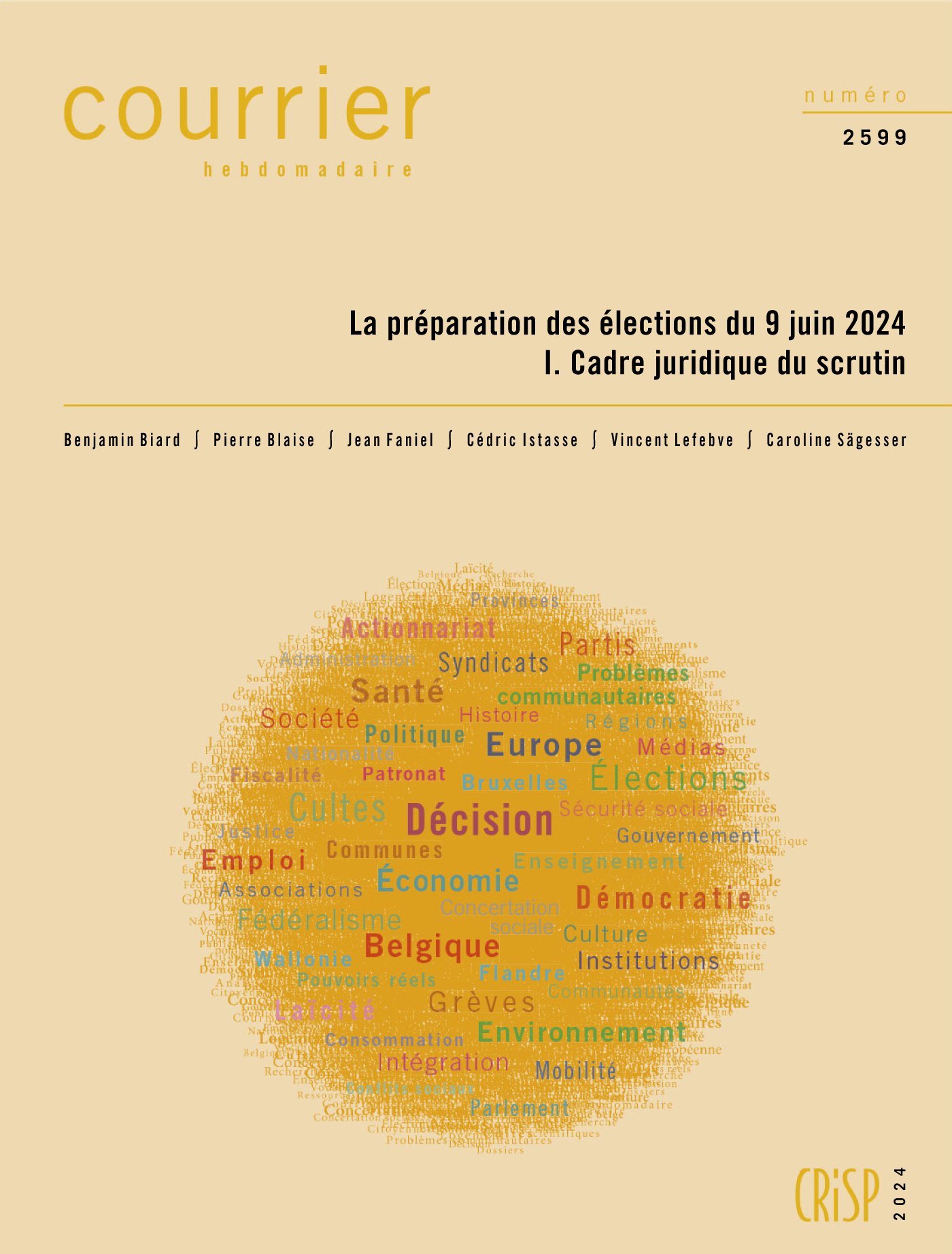 Couverture_La préparation des élections du 9 juin 2024 (I)